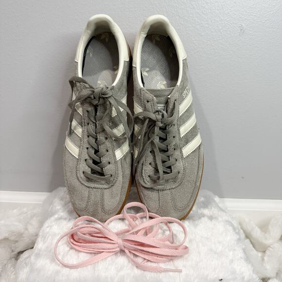 adidas Shoes - Adidas Handball Spezial Grey Suede Gum Sole Sneakers Women’s 8.5